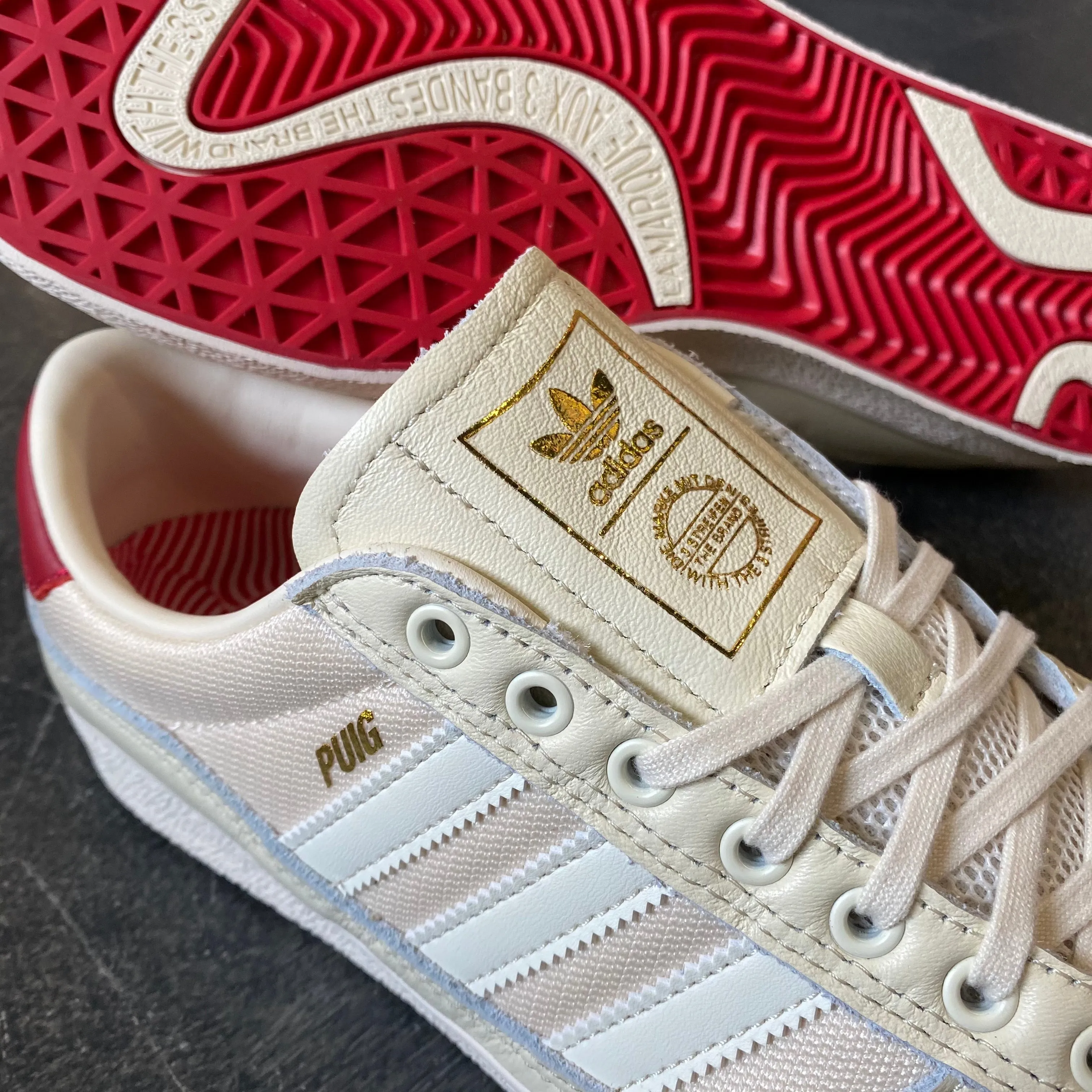 Adidas Puig Indoor Cream White/Scarlet