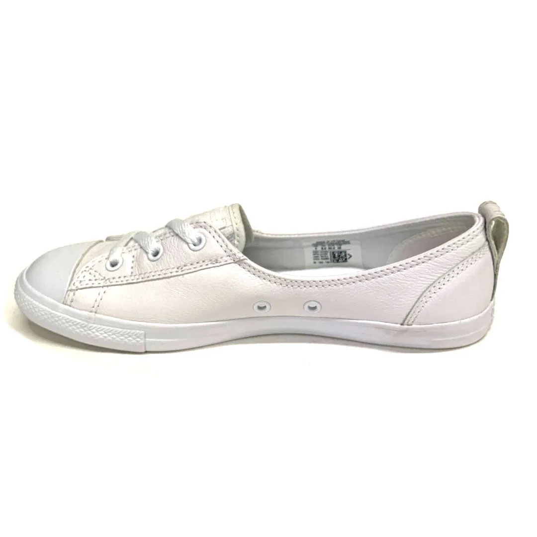 CTAS Ballet Lace Leather Slip Converse White/White/White