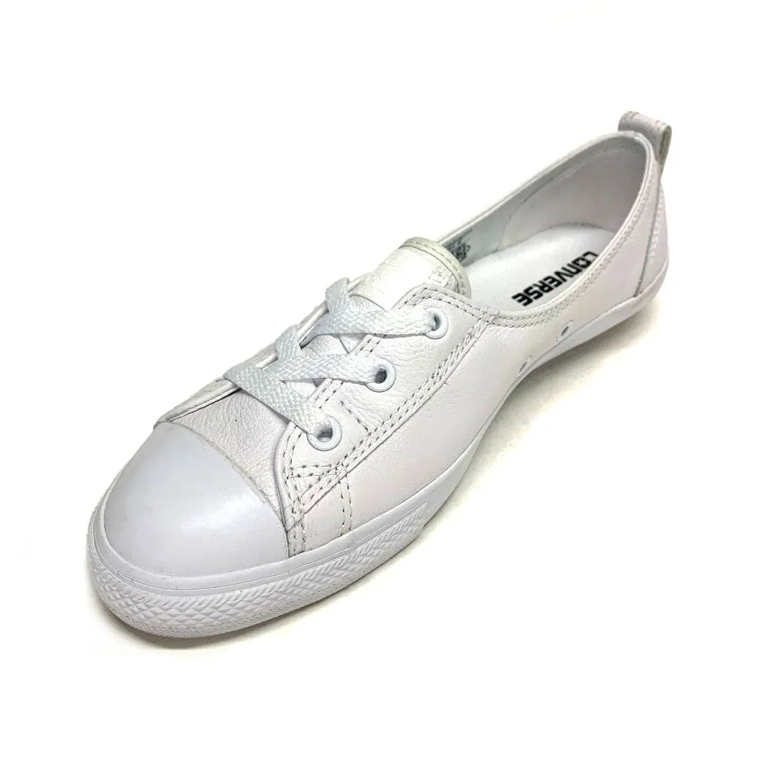 CTAS Ballet Lace Leather Slip Converse White/White/White