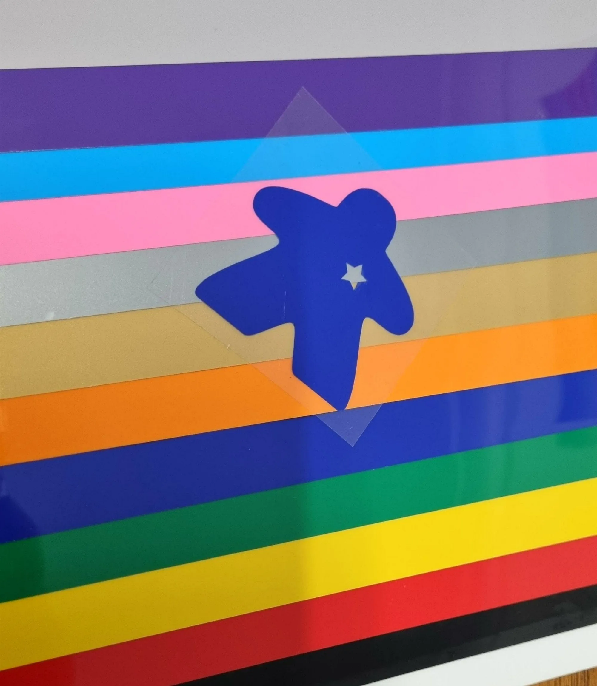 his/hers/theirs iron on VINYL MEEPLE STICKERS set of 2 in a variety of colours