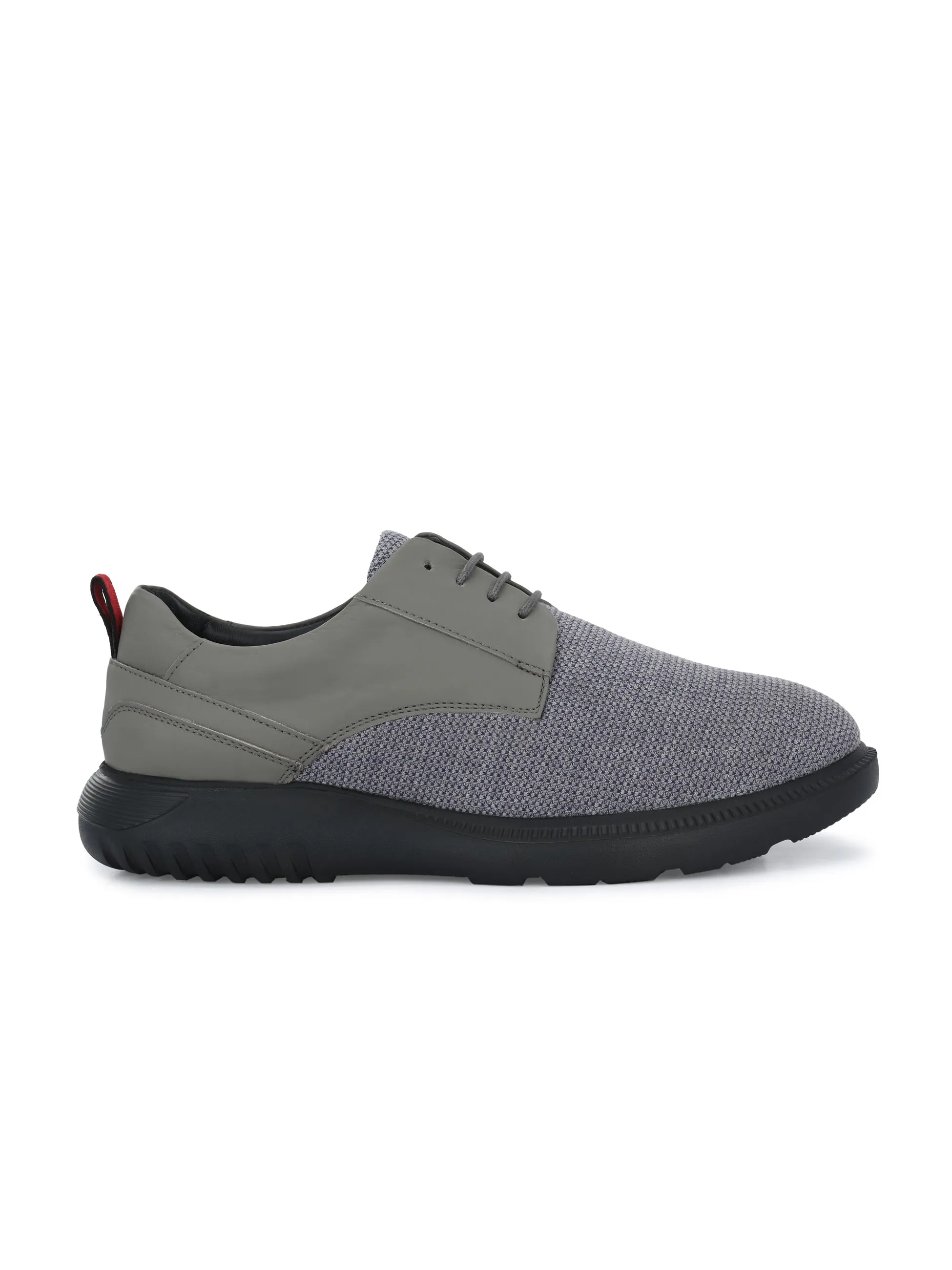 Hitz Men's Grey Casual Lace Up Shoes