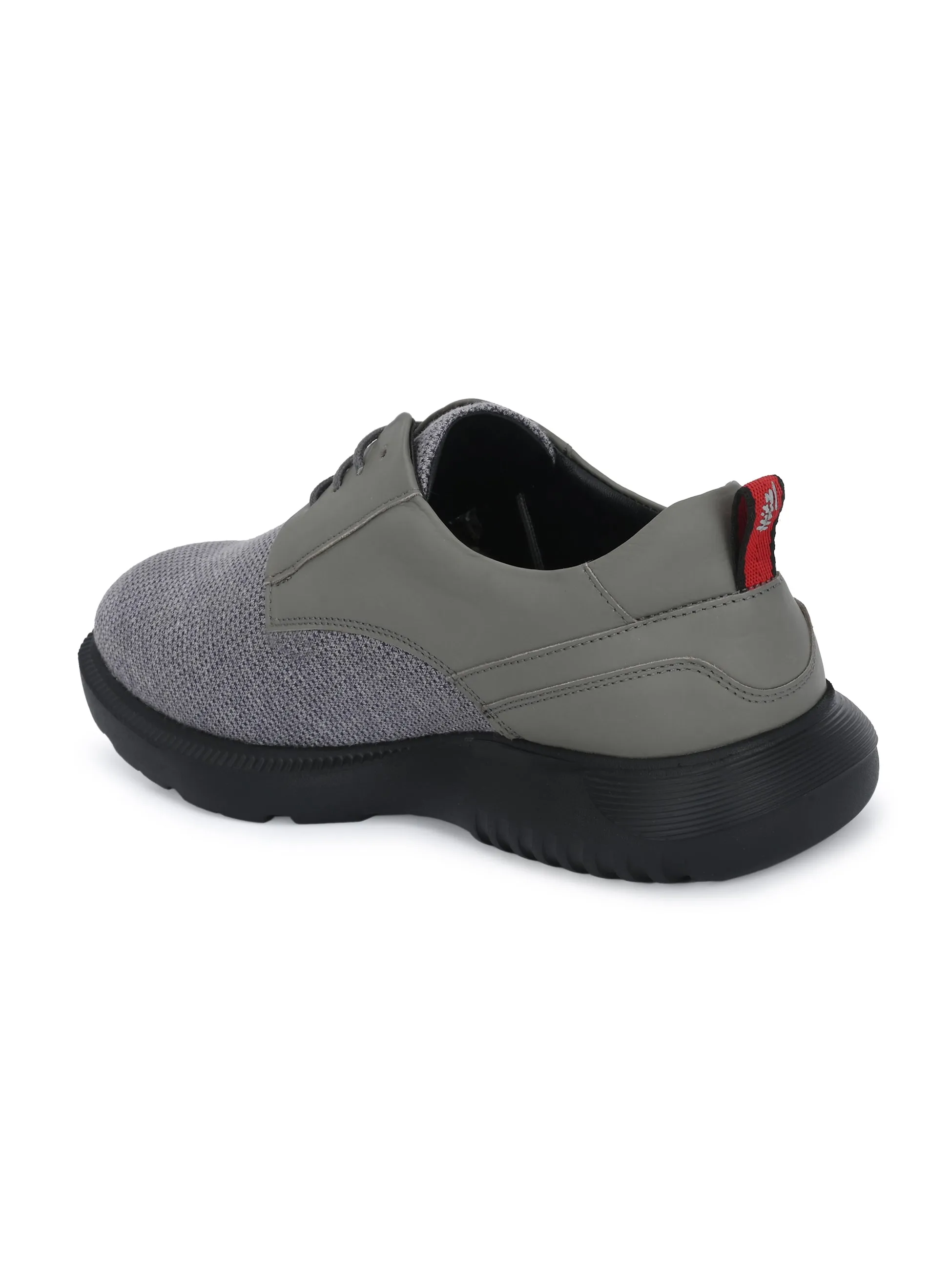 Hitz Men's Grey Casual Lace Up Shoes