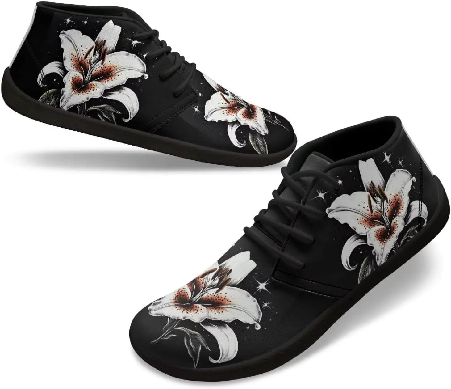 Womens Barefoot Shoes Leather Wide Toe Box Shoes for Women Waterproof Walking Shoes